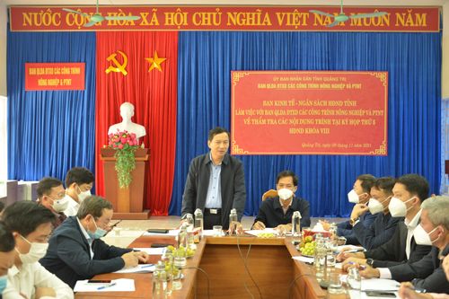 Ban Kinh tế - Ngân sách HĐND tỉnh làm việc với các Ban quản lý dự án đầu tư xây dựng