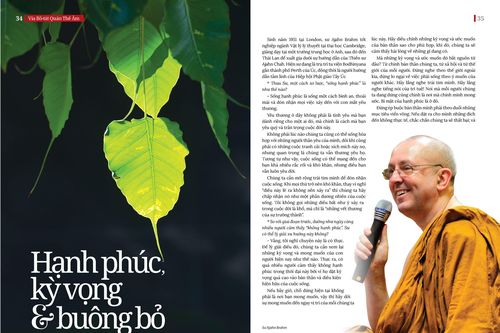 Hạnh phúc, kỳ vọng và buông bỏ