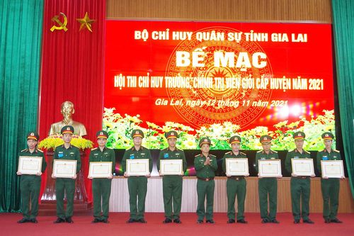 Gia Lai: Hội thi Chỉ huy trưởng, Chính trị viên giỏi cấp huyện