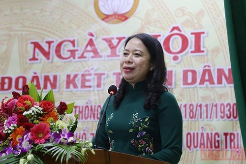 Phó Chủ tịch nước Võ Thị Ánh Xuân dự Ngày hội Đại đoàn kết toàn dân tộc tại Quảng Trị