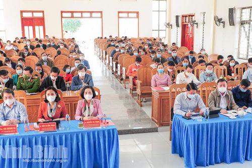 Đại biểu Quốc hội, HĐND tỉnh tiếp xúc cử tri huyện Nho Quan