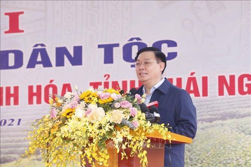 Chủ tịch Quốc hội dự Ngày hội Đại đoàn kết toàn dân tộc tại Thái Nguyên
