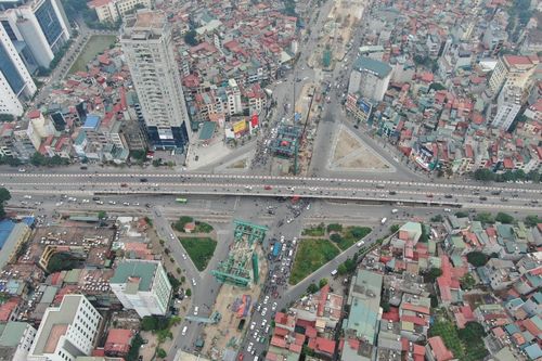 Cách di chuyển qua ngã tư Đại La - Minh Khai - Chợ Mơ khi phân luồng làm đường Vành đai 2