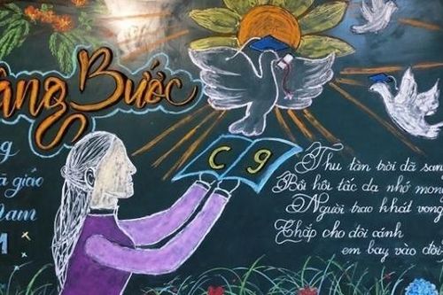 Chiêm ngưỡng các 'siêu phẩm' trên bảng phấn về ngày Nhà giáo Việt Nam 20/11