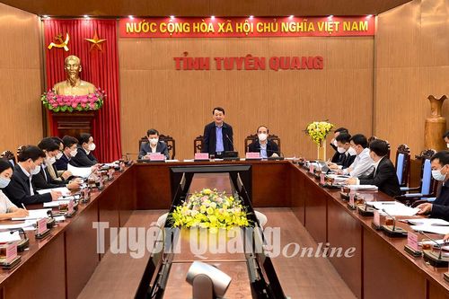 Đồng chí Bộ trưởng, Chủ nhiệm Ủy ban Dân tộc Hầu A Lềnh làm việc với lãnh đạo tỉnh