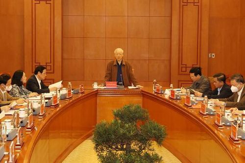 Tổng Bí thư Nguyễn Phú Trọng chủ trì cuộc họp Thường trực Ban Chỉ đạo Trung ương về phòng, chống tham nhũng, tiêu cực