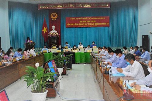 Phó Chủ tịch nước Võ Thị Ánh Xuân tiếp xúc cử tri An Giang
