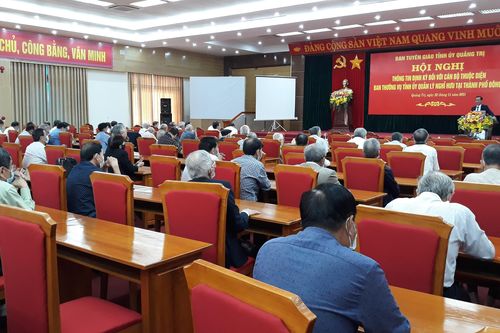 Thông tin định kỳ đối với cán bộ thuộc diện Ban Thường vụ Tỉnh ủy quản lý