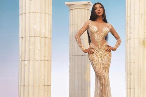 Cận cảnh thiết kế dạ hội quyến rũ Kim Duyên mang đến Miss Universe 2021