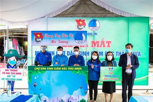 Ra mắt mô hình 'Chợ dân sinh giảm rác thải nhựa'