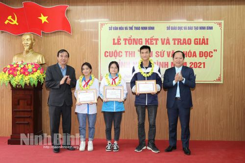 Tổng kết và trao giải Cuộc thi 'Đại sứ văn hóa đọc' tỉnh Ninh Bình năm 2021