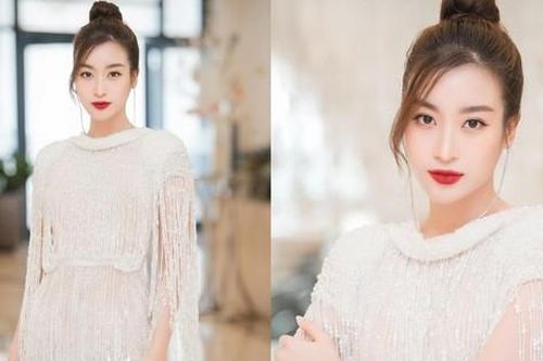 Hoa hậu Đỗ Mỹ Linh xinh đẹp như nàng công chúa tuyết trong thiết kế dạ hội lộng lẫy