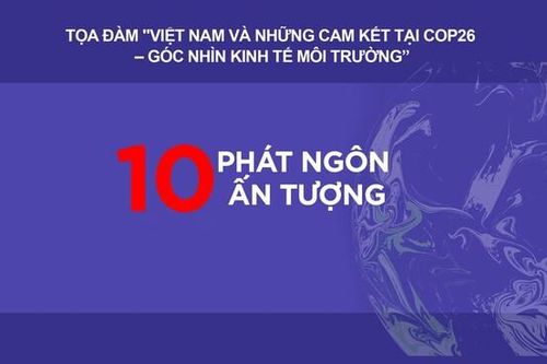 10 phát ngôn ấn tượng tại tọa đàm 'Việt Nam và những cam kết tại COP26–Góc nhìn Kinh tế Môi trường'