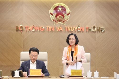 Đoàn khảo sát của Ban Chỉ đạo Trung ương về quản lý biên chế làm việc Bộ Thông tin và Truyền thông