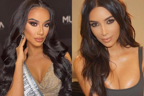 Được chuyên gia của Miss Universe trang điểm, fan nhầm Kim Duyên là... Kim 'siêu vòng 3'