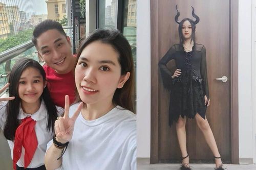 Con gái Minh Tiệp mới 10 tuổi đã có chiều cao vượt trội