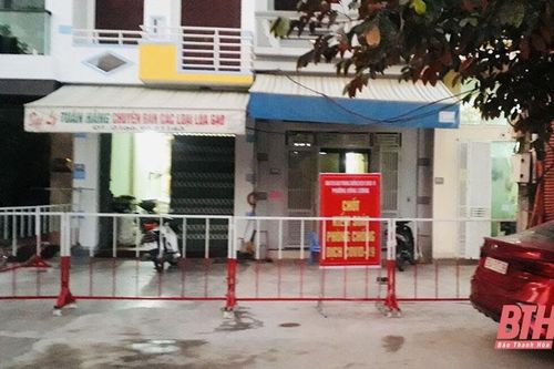 Phong tỏa tạm thời cụm dân cư thuộc đường Định Hòa, phường Đông Cương, TP Thanh Hóa