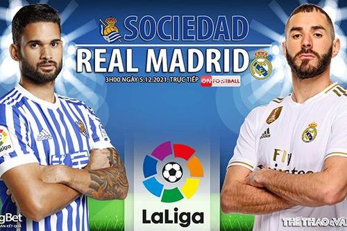 Soi kèo nhà cái Sociedad vs Real Madrid. Nhận định, dự đoán bóng đá La Liga (3h00, 5/12)