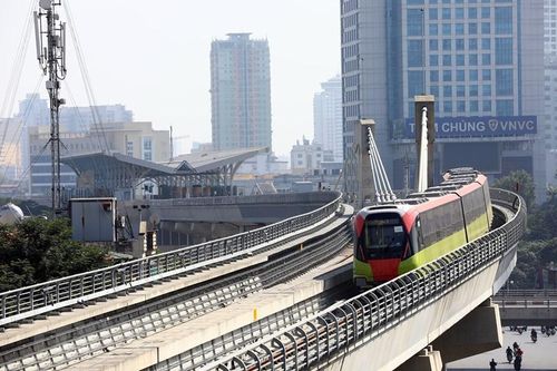 Hà Nội vận hành thử đoàn tàu tuyến metro Nhổn-ga Hà Nội