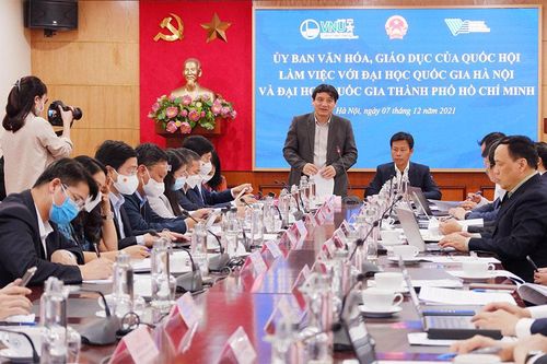 Ủy ban Văn hóa, Giáo dục làm việc với 2 Đại học Quốc gia