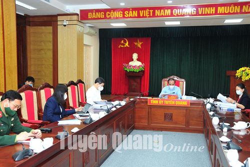 Thường trực Tỉnh ủy cho ý kiến vào một số nội dung chủ trương, chương trình, dự án