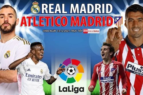 Soi kèo nhà cái Real Madrid vs Atletico Madrid. Nhận định bóng đá, dự đoán La Liga (3h00, 13/12)