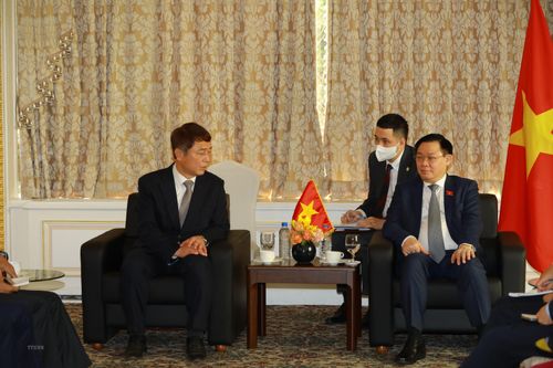 Chủ tịch Quốc hội tiếp Nghị sỹ Đảng Dân chủ Hàn Quốc Choi Jae-sung