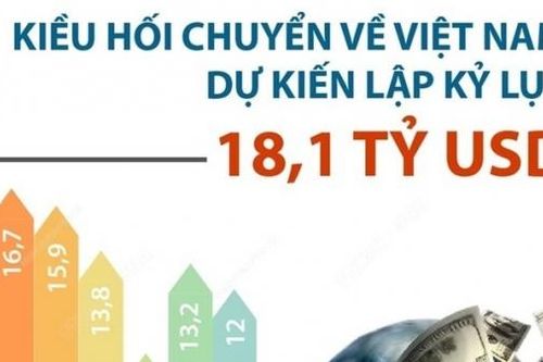 Lượng kiều hối về Việt Nam dự kiến lập kỷ lục mới