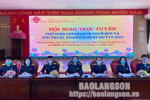 Cục Thuế tỉnh: Hội nghị trực tuyến phổ biến chính sách thuế mới và đối thoại các doanh nghiệp quý IV/2021Tin khácTrải thảm đón nhà đầu tưChung tay phòng chống HIV/AIDS trong bối cảnh dịch COVID-19