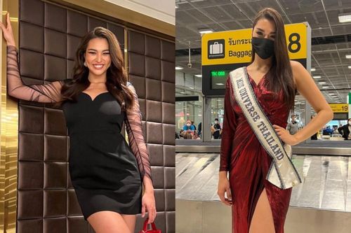 Miss Universe Thái Lan đẹp rạng rỡ khi về nước, dân tình càng ngắm càng tiếc nuối