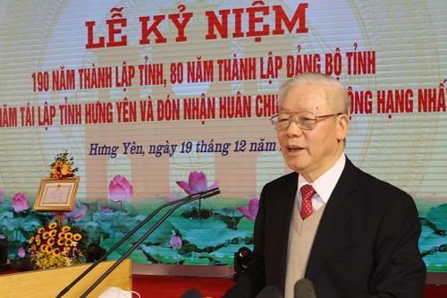 Đoàn kết chặt chẽ, xây dựng Hưng Yên sớm trở thành tỉnh công nghiệp, nông nghiệp hiện đại, hiệu quả cao, phát triển nhanh và bền vững