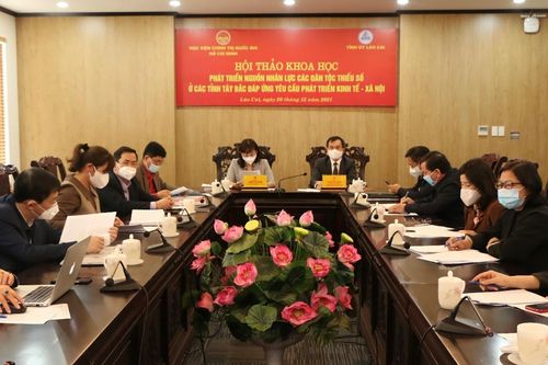 Hội thảo khoa học 'Phát triển nguồn nhân lực các dân tộc thiểu số ở các tỉnh Tây Bắc đáp ứng yêu cầu phát triển kinh tế - xã hội'
