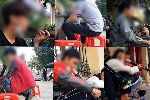 Trăm F0 ngoài cộng đồng, 'anh em' ở Hà Nội ung dung rít chung điếu cày