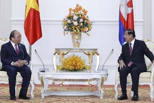 Chủ tịch nước dự lễ khởi công nhà hành chính Quốc hội Campuchia do Việt Nam tặng