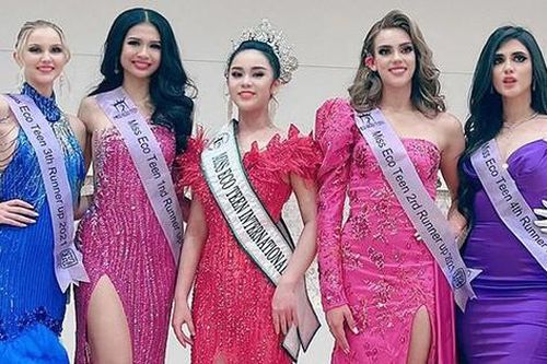 Xem lại màn ứng xử giúp cô bé 14 tuổi Vũ Huyền Diệu đăng quang Miss Eco Teen International