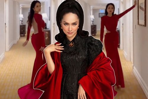 Hương Giang lên đồ lộng lẫy catwalk sương sương mừng Giáng sinh, nhưng âm nhạc sao lại sai sai thế này?