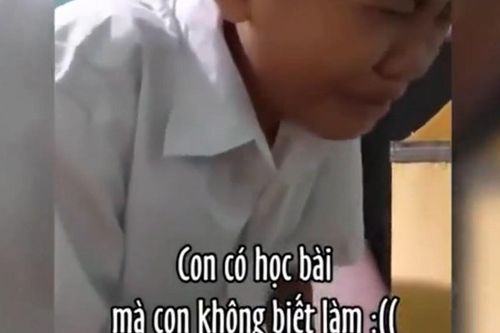 Clip: Bị mẹ hỏi sao không làm được bài, nam sinh òa khóc trình bày lý do mà khiến dân tình cười ngất