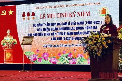 Mít-tinh kỷ niệm 60 năm thảm họa da cam ở Việt Nam