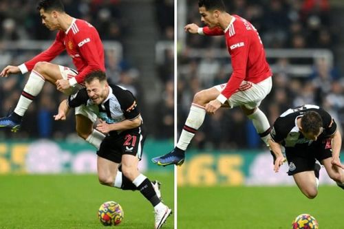 Ronaldo thoát thẻ đỏ sau tình huống 'đá láo' với cầu thủ Newcastle
