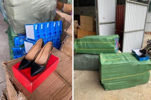 Hơn 1 tấn bánh ngọt và 335 đôi giày không rõ nguồn gốc xuất xứ