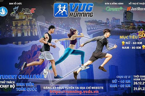 Tranh giải chạy bộ sinh viên với thời gian và địa điểm được tự chọn