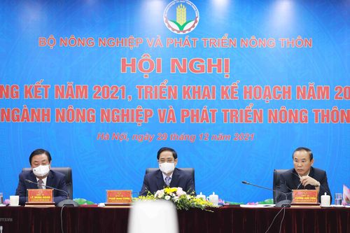 Thủ tướng dự Hội nghị triển khai kế hoạch ngành nông nghiệp năm 2022