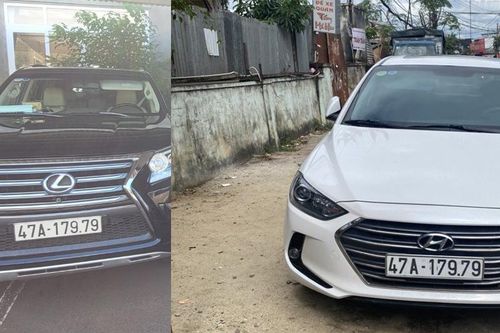 Tạm giữ ô tô gắn biển giả của cán bộ công an phường