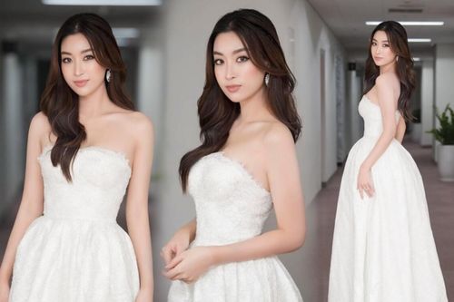 'Nàng thơ' Đỗ Mỹ Linh xinh đẹp tựa công chúa bước ra từ cổ tích với váy trắng tinh khôi