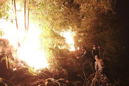 Vượt hiểm nguy giúp dân chữa cháy rừng