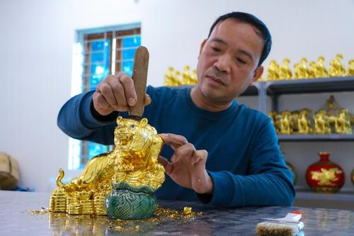 Cận cảnh hổ dát vàng chào đón Tết Nhâm Dần 2022