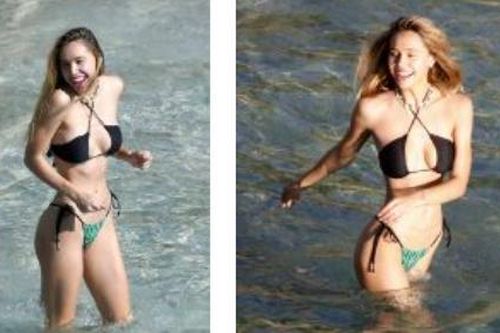 Alexis Ren khoe đường cong 'siêu thực' với áo tắm xẻ ngực cực nóng bỏng