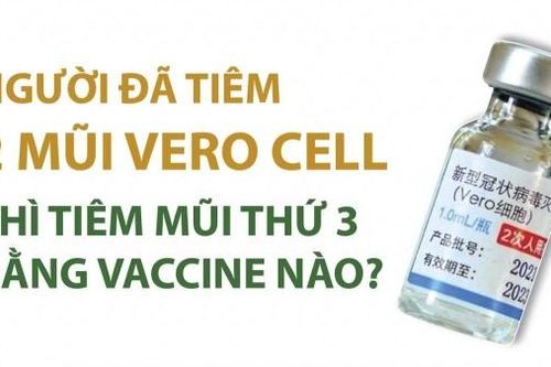 Người đã tiêm 2 mũi vaccine Vero Cell thì tiêm mũi thứ 3 bằng vaccine nào?