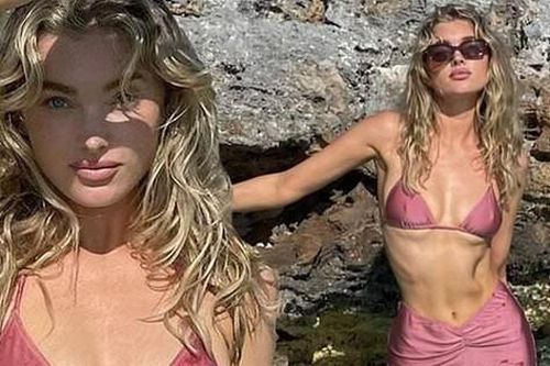 'Thiên thần nội y' Elsa Hosk khoe dáng với bikini, cơ bụng số 11 gây ngưỡng mộ