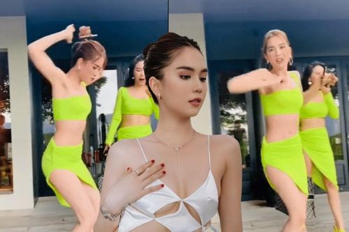 Thường xuyên tung vũ đạo nóng bỏng, Ngọc Trinh cũng có lúc nhảy lầy lội đáng yêu thế này